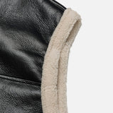 Glossy Leather Mustang Vest