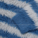 Hairy striped angora knit