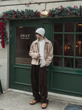 Venice corduroy pintuck pants