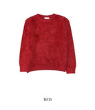 Raw angora knit