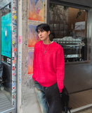 Raw angora knit