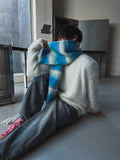 Raw angora knit
