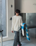 Raw angora knit