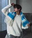 Raw angora knit