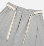 Rope belt wide training pants
