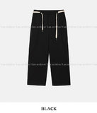Rope belt wide training pants