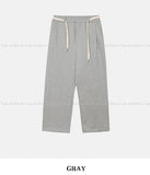 Rope belt wide training pants