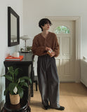 Edam corduroy pintuck balloon pants