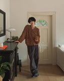 Edam corduroy pintuck balloon pants