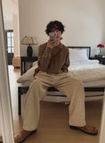 Edam corduroy pintuck balloon pants