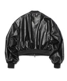 Ebonic Crop Leather MA-1