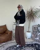 Cape Button Balloon Sweatpants
