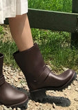 HALF BUCKLE RAIN BOOTS