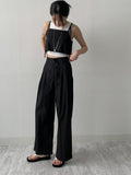 [Setup Available] Popo Nylon Strap Wide Pants
