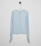 WRINKLE MESH CARDIGAN