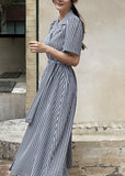 Baguette Collar Check Double Long One Piece (Belt Set)