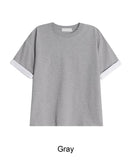 Ed High-Density Roll-Up Color Matching Short Sleeve Tee