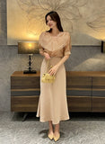 Betis Double Frill See-Through Blouse