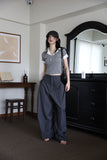 Ader pintuck wide slacks