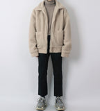 High-neck double jacket