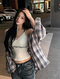 Soft lace slim top