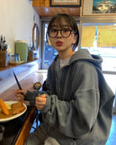 Vintage dying hoodie zip-up