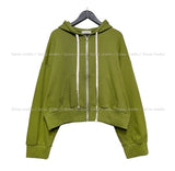 fw Balloon Crop Hood Zip Up