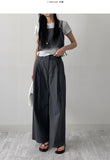 [Setup Available] Popo Nylon Strap Wide Pants