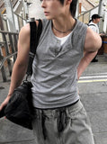 Layered Henley Sleeveless
