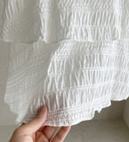 Jenny Punching Tiered Banding Mini Skirt Pants
