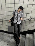 [ Tie Set ] Silk Stripe Classic Short Sleeve Shirt