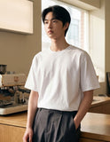 Mens Crop Silket Short Sleeve T-shirts