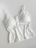 Soft lace slim top