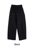 Cape Button Balloon Sweatpants