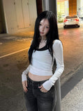 Dual Crop Layered Slim Top