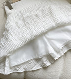 Jenny Punching Tiered Banding Mini Skirt Pants