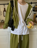 fw Balloon Crop Hood Zip Up
