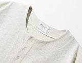 Jean Henley Neck Short Sleeve T-shirt