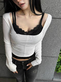 Dual Crop Layered Slim Top