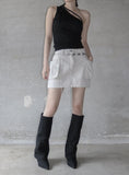 Lope One Shoulder Unbalance Strap Tee