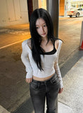 Dual Crop Layered Slim Top