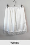 Satin Archive Lace Midi Skirt