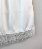 Satin Archive Lace Midi Skirt