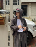 fw Balloon Crop Hood Zip Up