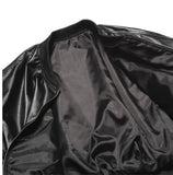 Ebonic Crop Leather MA-1