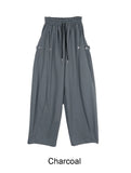 Cape Button Balloon Sweatpants