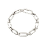 Noailles silver link chain bracelet M