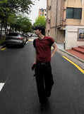 Dadd Daily Color Matching Roll-Up Short Sleeve Tee *Semi Crop