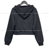 Ditto crop hood zip-up