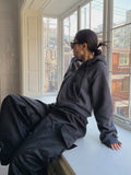 Ditto crop hood zip-up